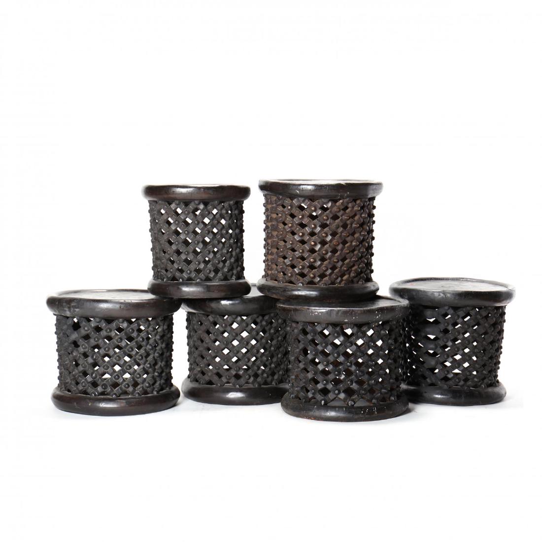 Six Bamileke King Stools (1 of 8)