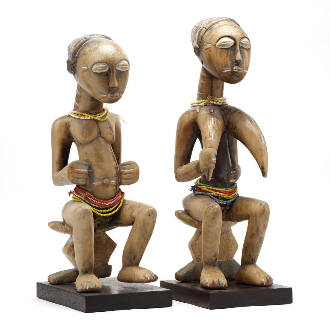 Seated Twin Yoruban Figures (1 of 3)