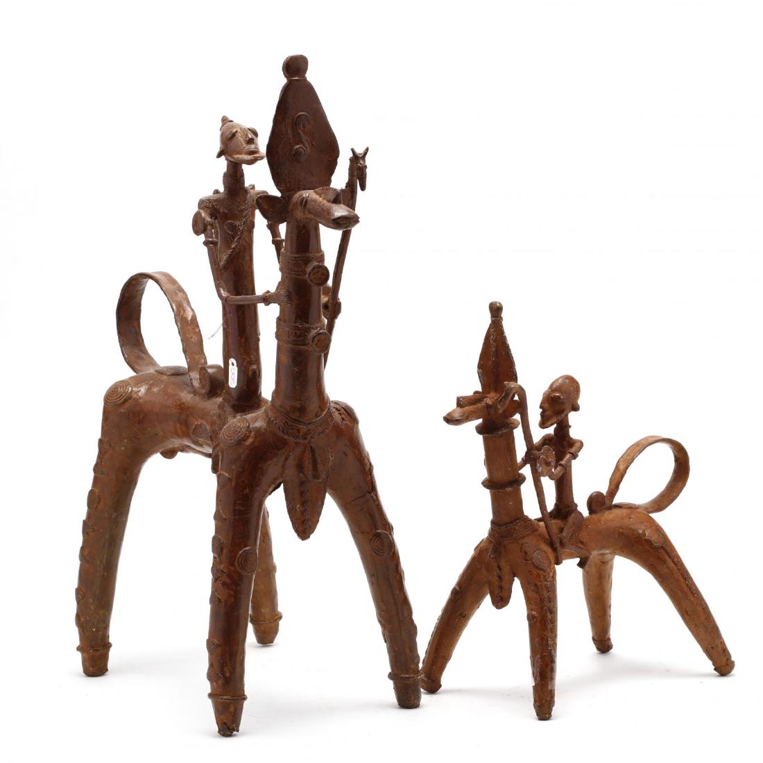 Pair of Dogon Equestrian Warrior Sculptures (1 of 4)