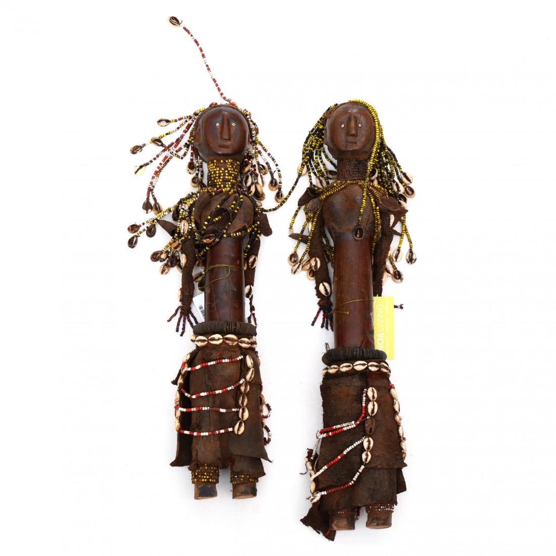 Twin Beaded African Idols (1 of 3)