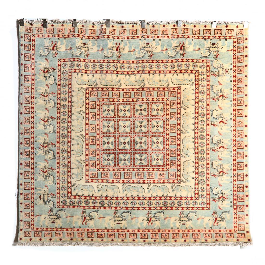 Historical Pazyryk Style Rug (5 ft. 10 in. x 6 ft. 1 (1 of 3)