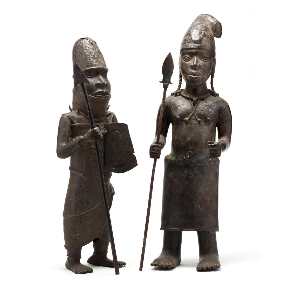 Two Bronze Benin Guards (1 of 10)