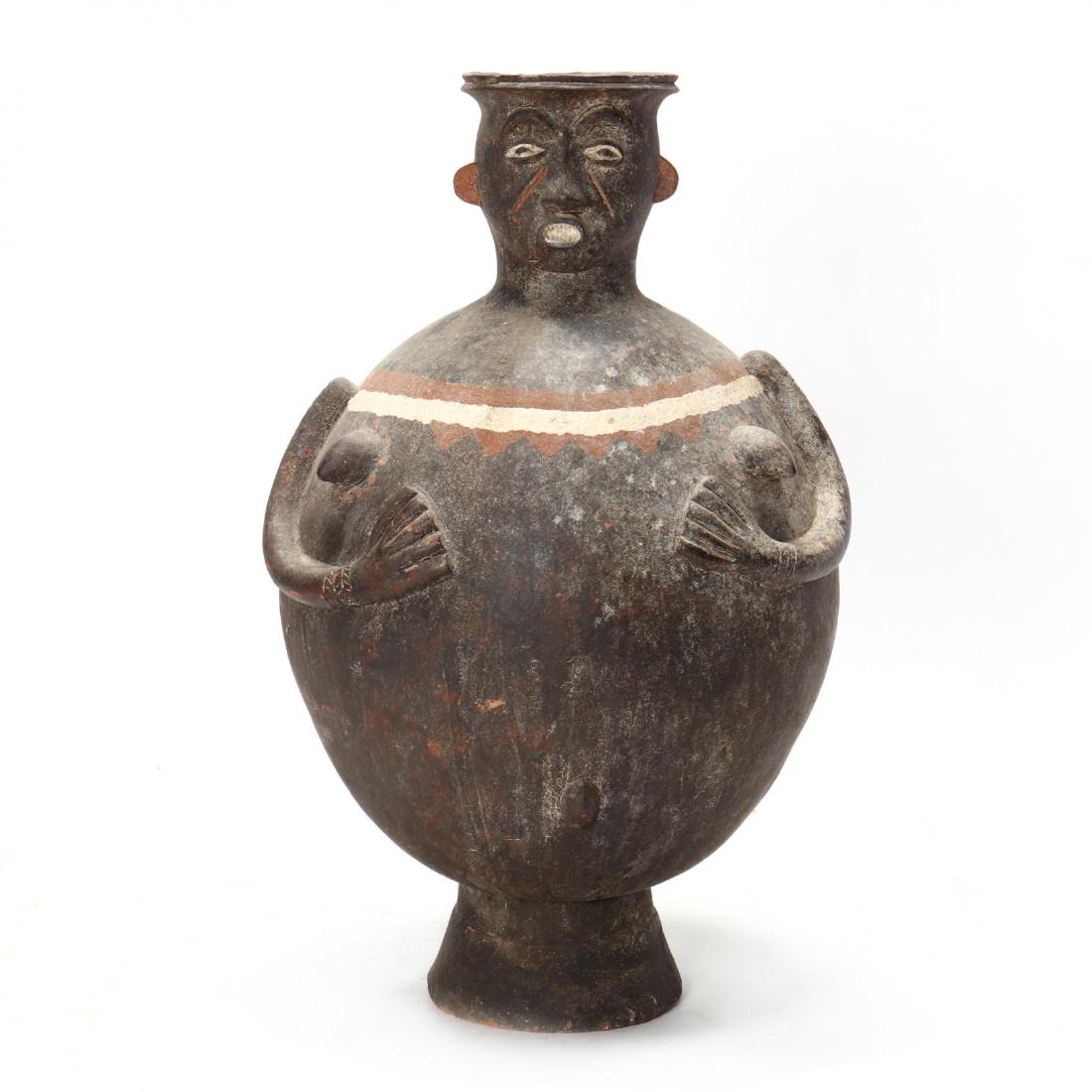 Large African Figural Pottery Vessel (1 of 6)