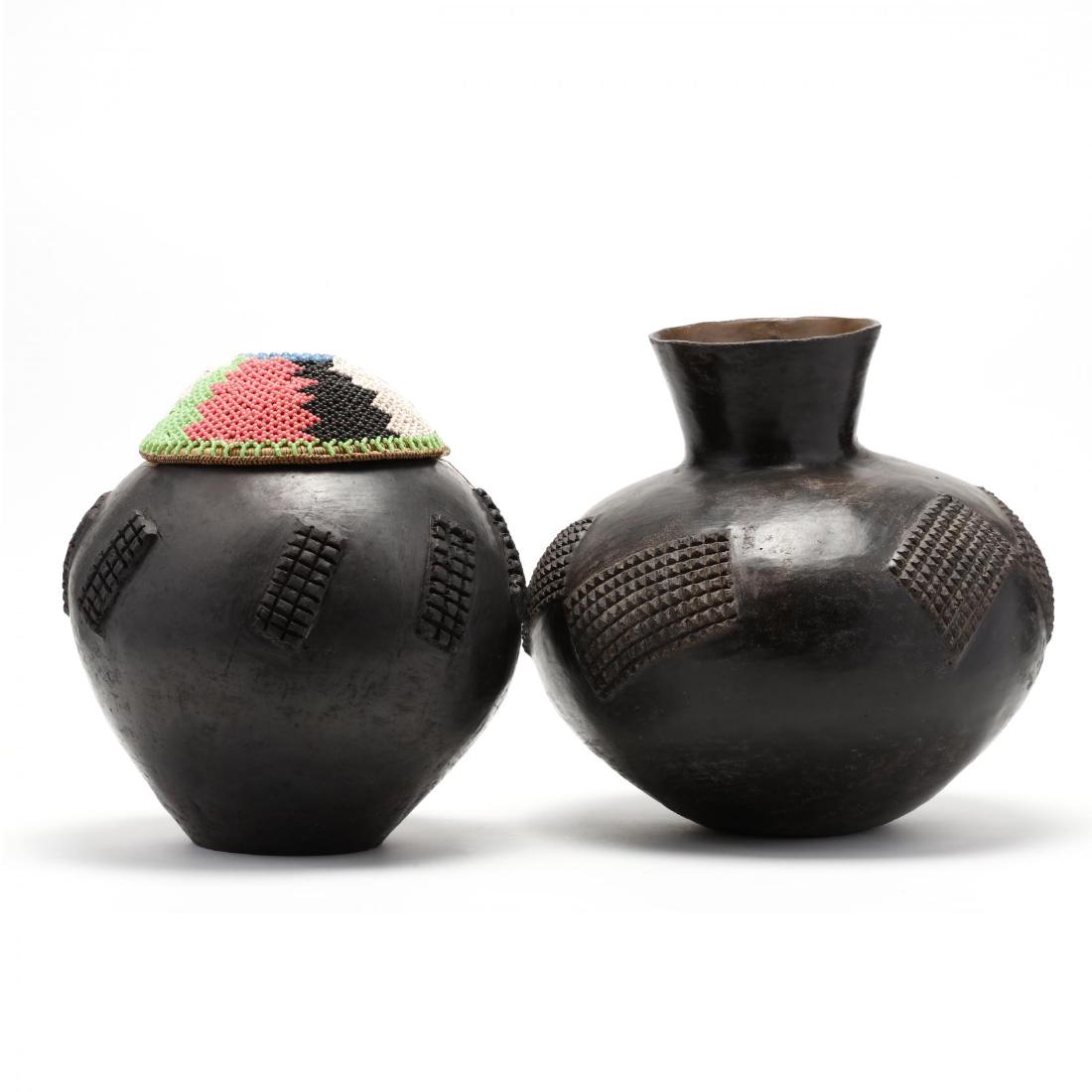 Two Pieces Of Zulu Pottery