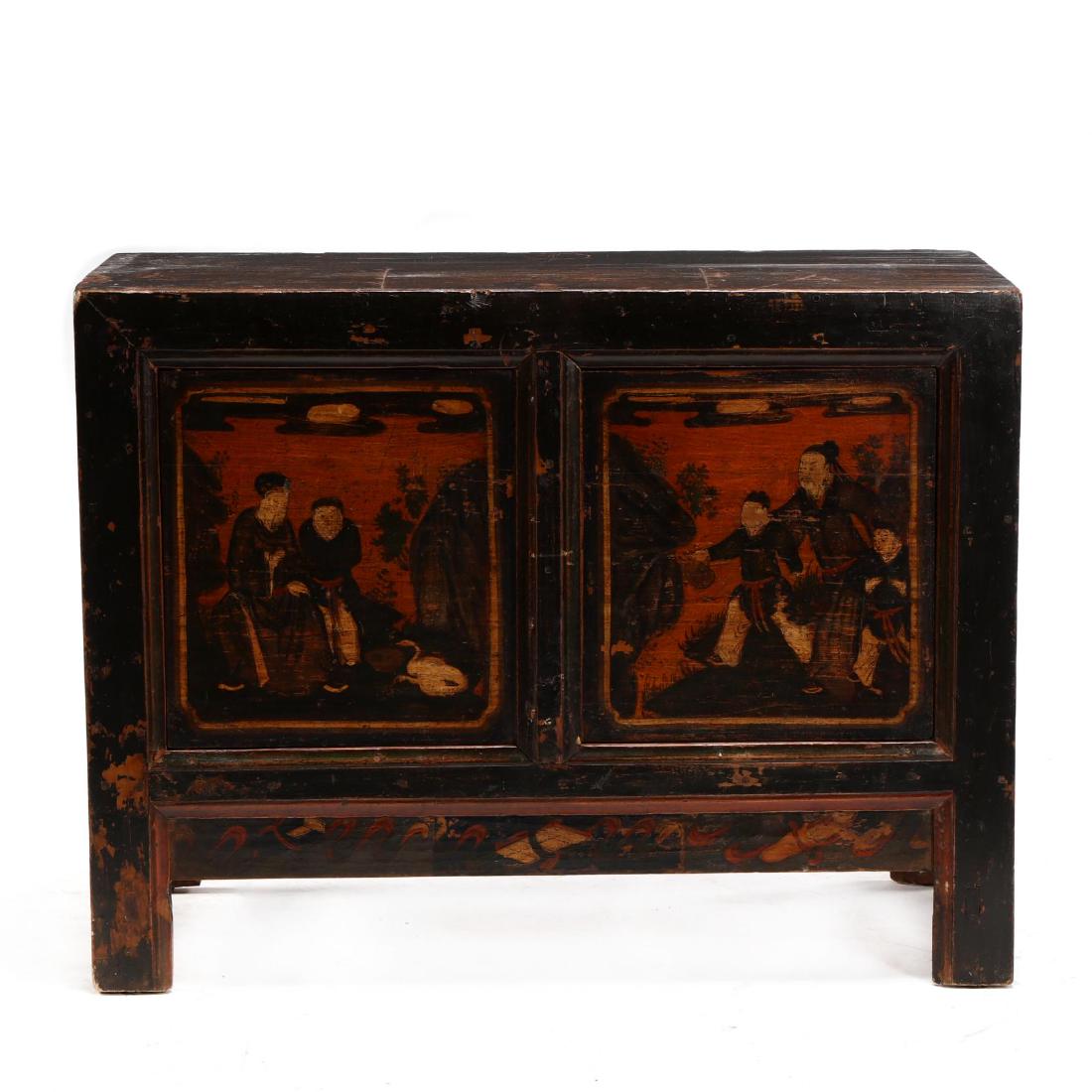 Chinese Painted Storage Cabinet (1 of 4)