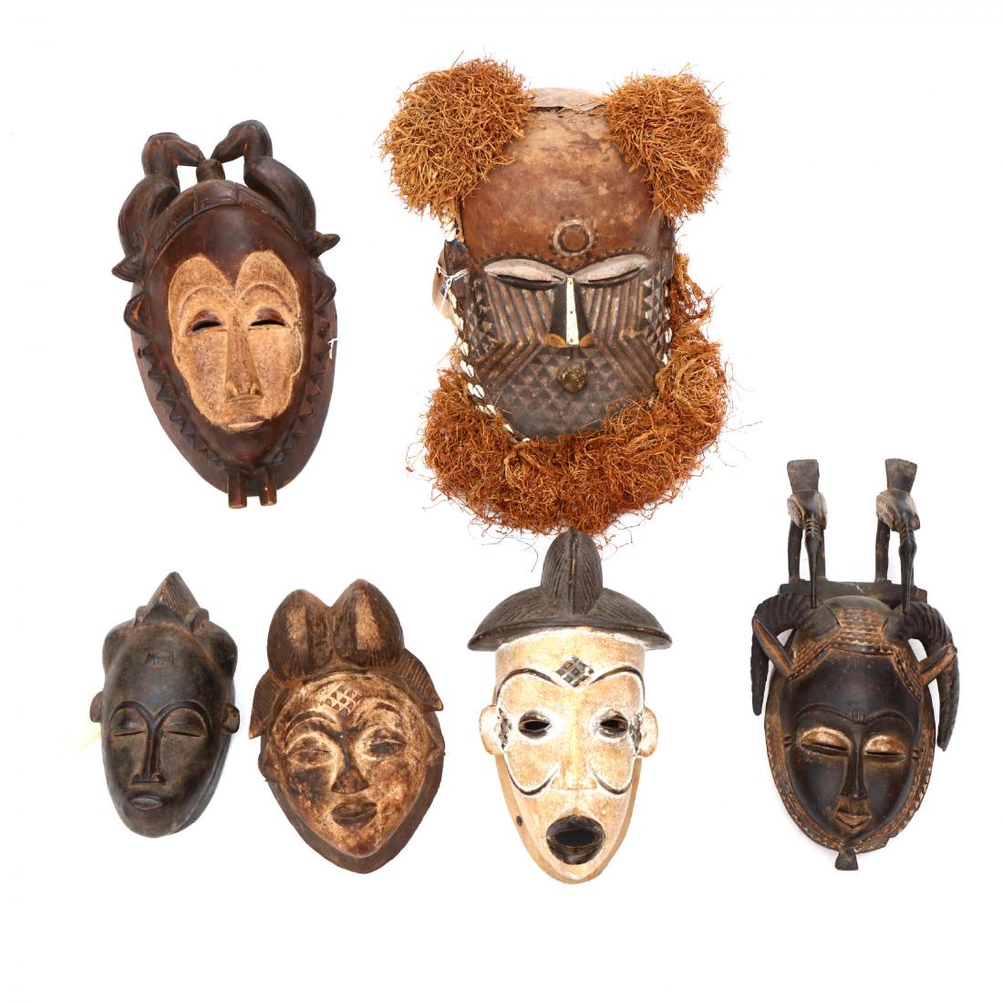 Six African Tribal Masks (1 of 10)