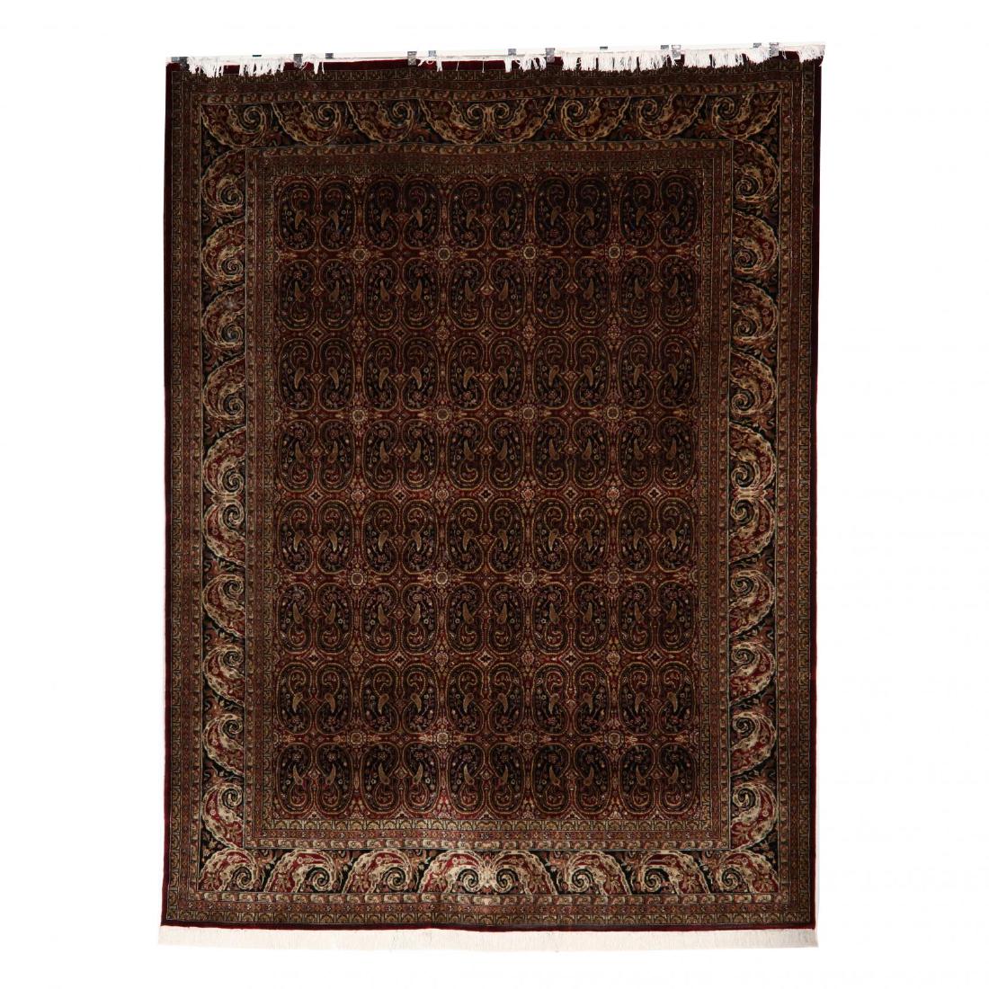 Indo Persian Paisley Decorated Room Size Carpet (8 ft. (1 of 4)