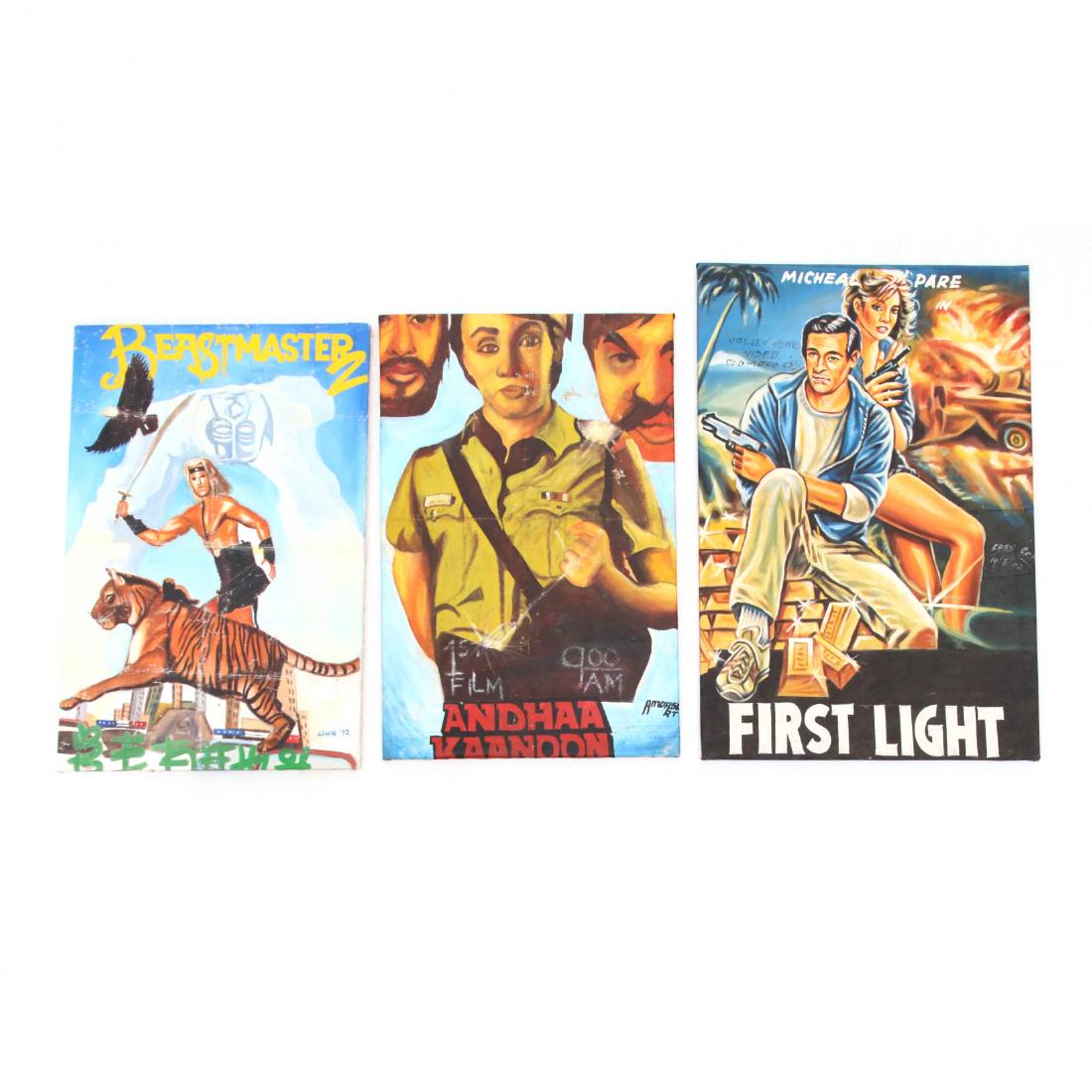 Group of Three Vintage Ghana Movie Posters (1 of 3)