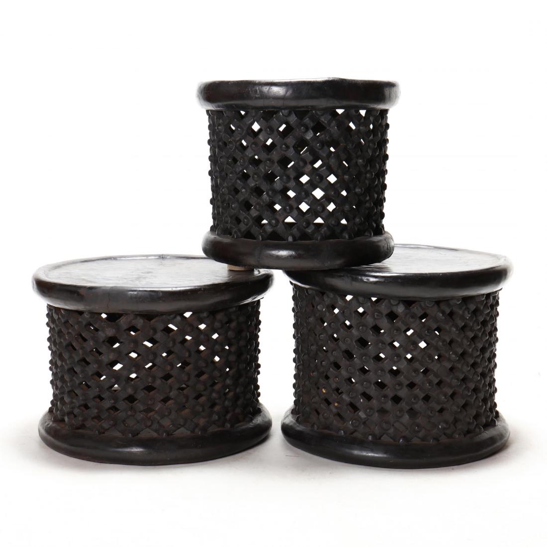 Three Bamileke King Stools (1 of 5)