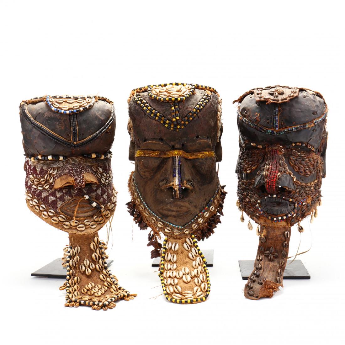 Three Songye Nobility Helmets (1 of 9)