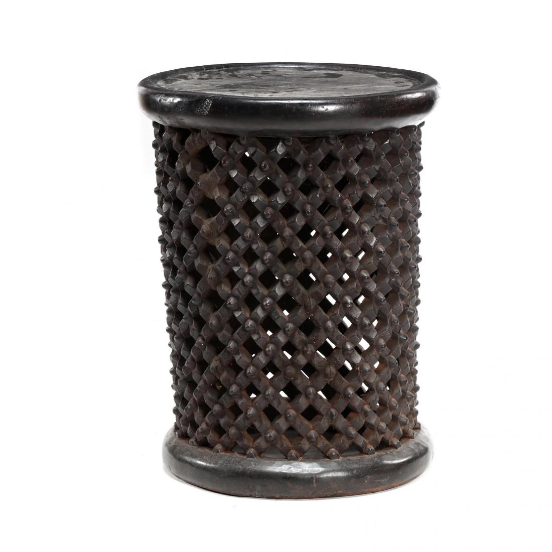 Tall Bamileke King Stool (1 of 3)