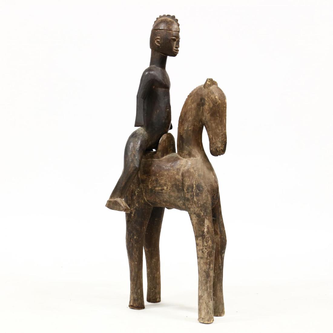 African Carved Figure on Horse (1 of 10)