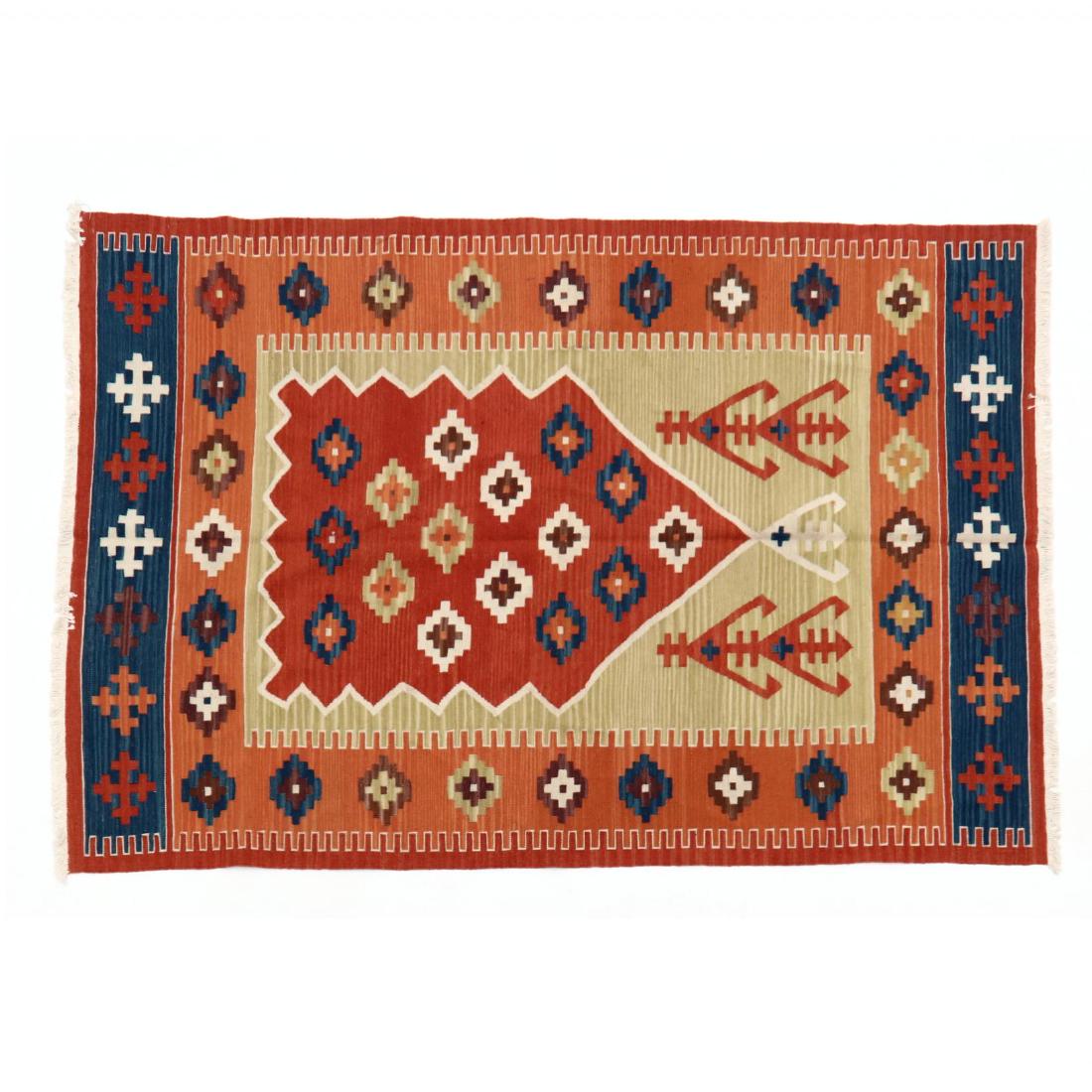 Contemporary Tree of Life Kilim Area Rug (4 ft. x 6 (1 of 5)