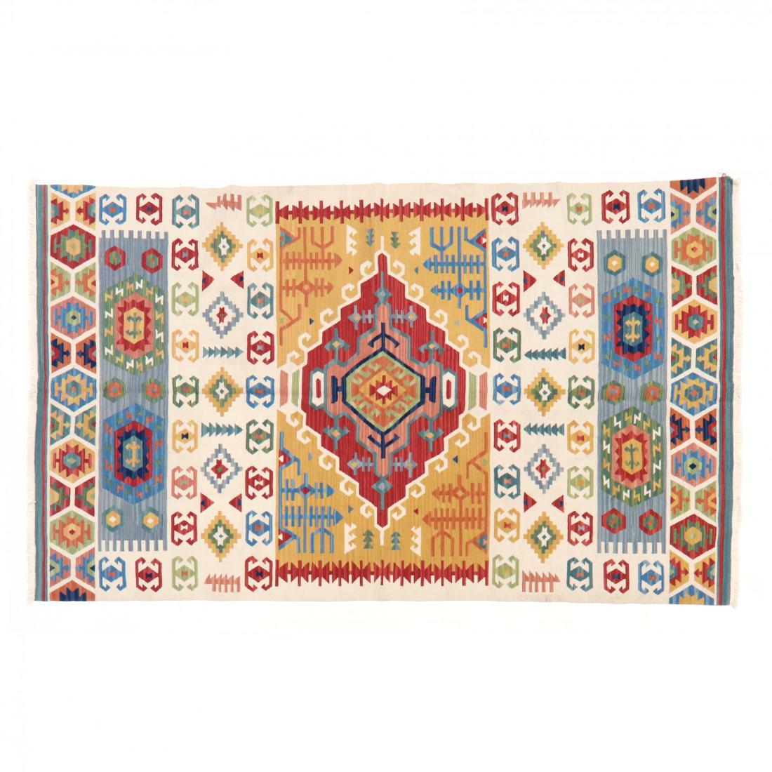 Contemporary Malatya Kilim Rug (5 ft. 1 in. x 8 ft. ) (1 of 4)