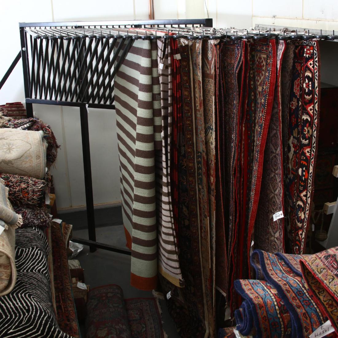 Thirty-Arm Iron Rug Rack Display (1 of 3)