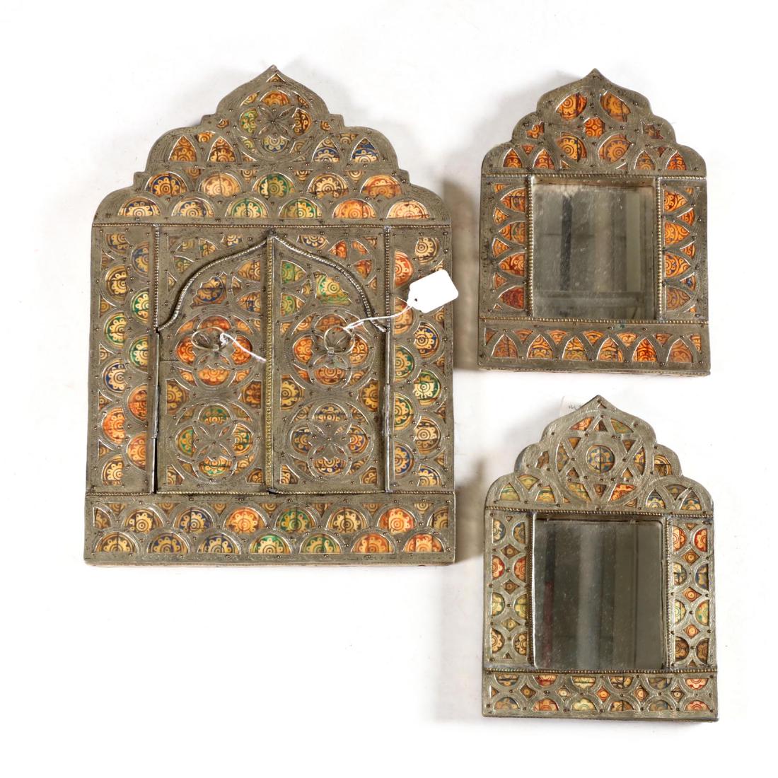 Three Moroccan Tabernacle Wall Mirrors (1 of 3)