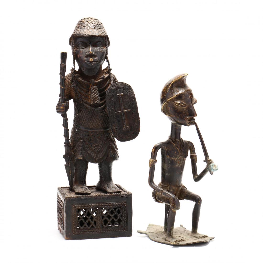 Two Benin Bronze Statues (1 of 4)