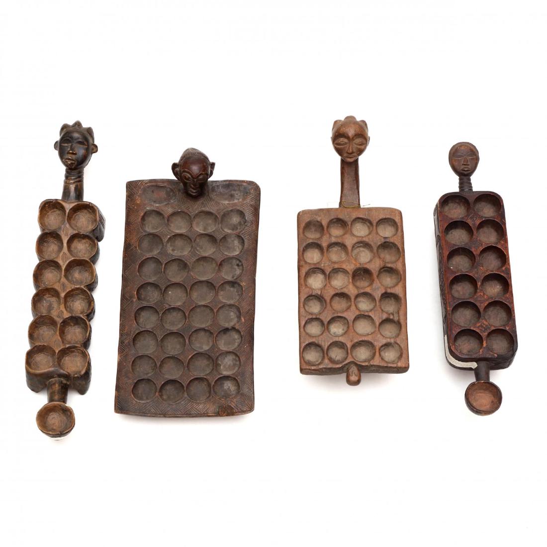 Four African Mancala Figural Game Boards (1 of 5)