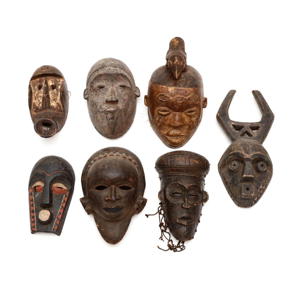 A Group of Seven African Tribal Masks (1 of 4)