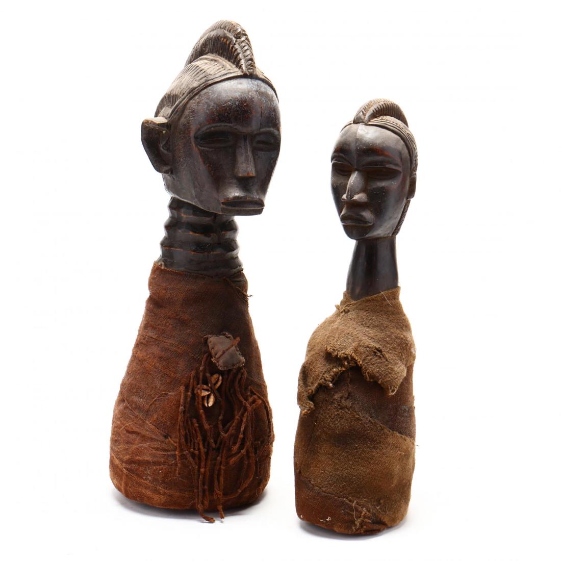 Two West African Hardwood Fertility Figures (1 of 3)