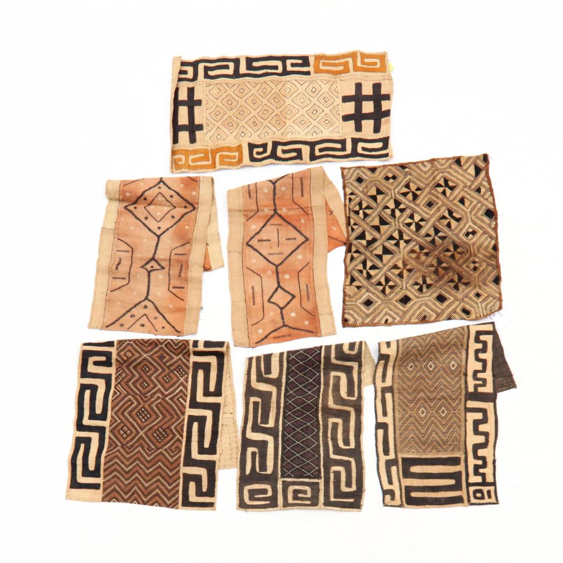 Seven Small Kuba Textiles (1 of 3)