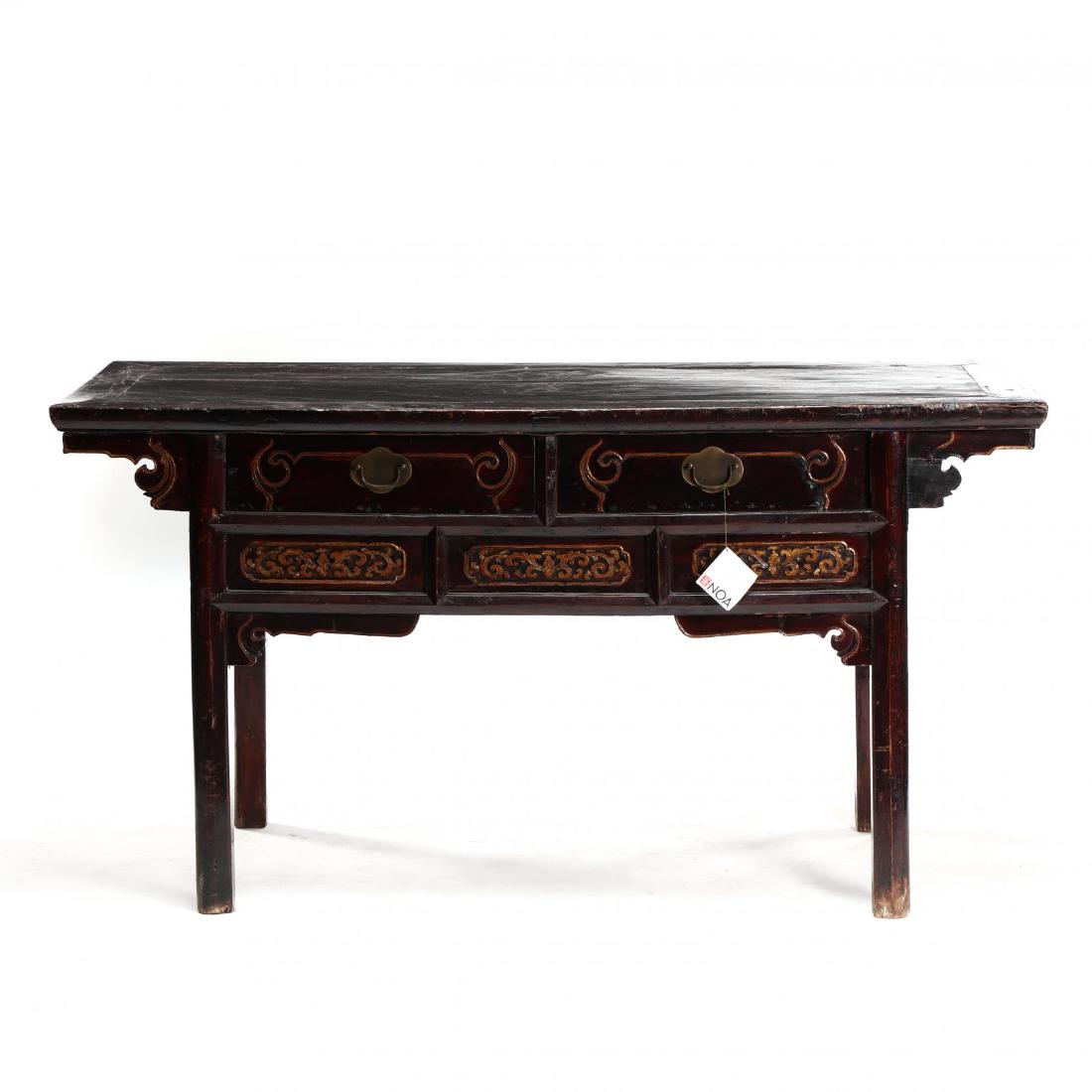 Chinese Carved and Lacquered Altar Table (1 of 3)
