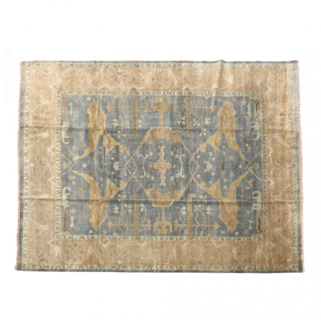 Indo Oushak Room Size Carpet (12 ft. 2 in. x 14 ft. 5 (1 of 4)