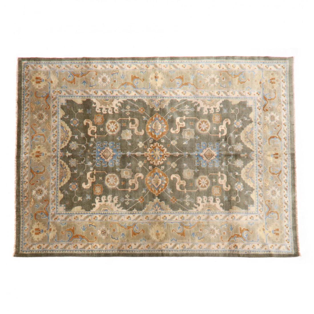 Indo Oushak Room Size Carpet (10 ft. 3 in. x 13 ft. 9 (1 of 4)