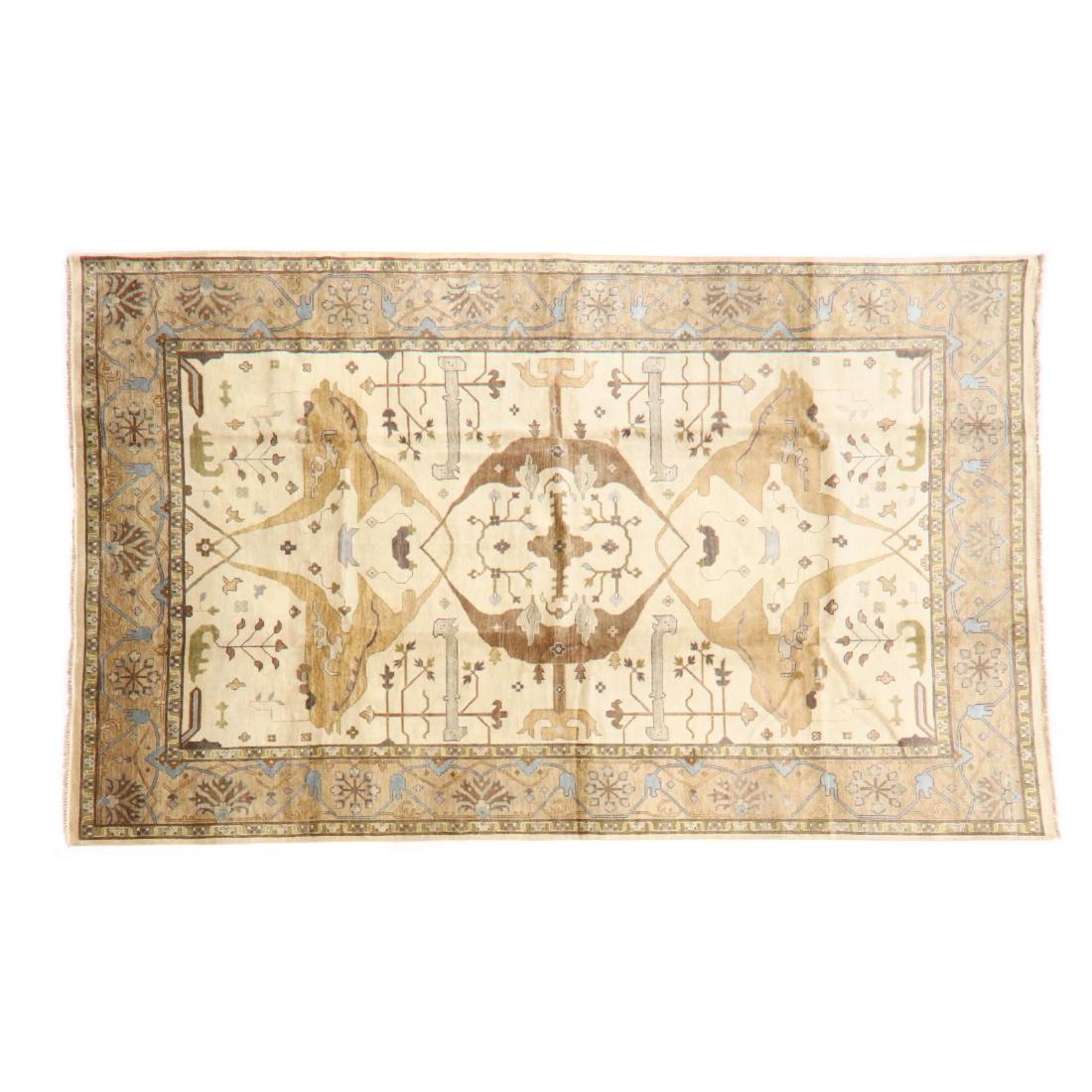 Indo Oushak Room Size Carpet (12 ft. x 18 ft. 2 in.) (1 of 4)