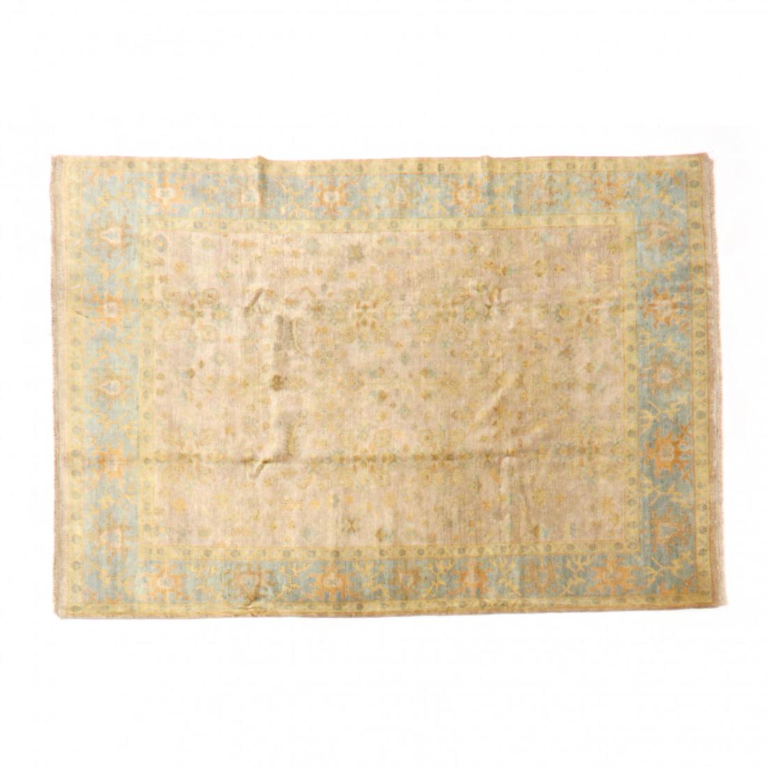 Indo Oushak Room Size Carpet (9 ft. 2 in. x 12 ft. 1 (1 of 4)