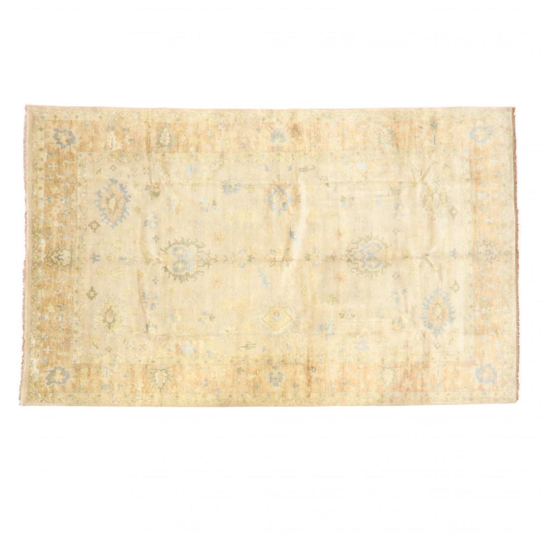 Indo Oushak Room Size Carpet (11 ft. 1 in. x 17 ft. 11 (1 of 4)