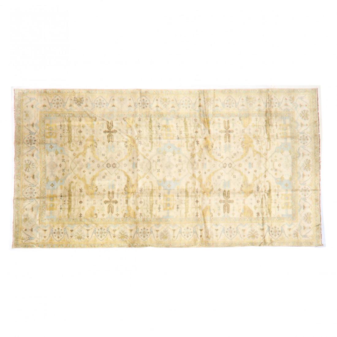 Indo Oushak Room Size Carpet (11 ft.1 in. x 21 ft. 3 (1 of 4)