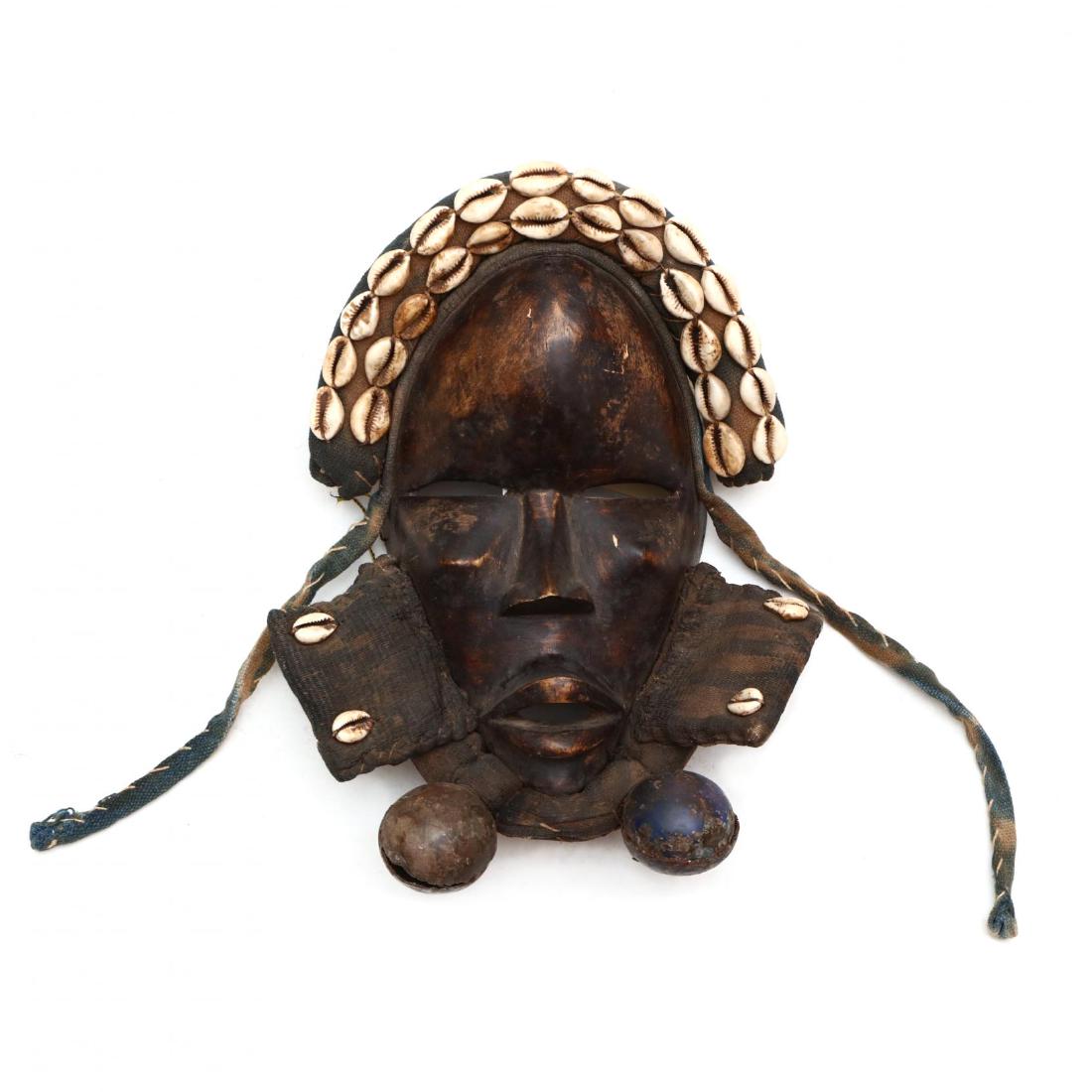 Dan/Guere Face Mask with Cowrie Shell Headdress and (1 of 3)