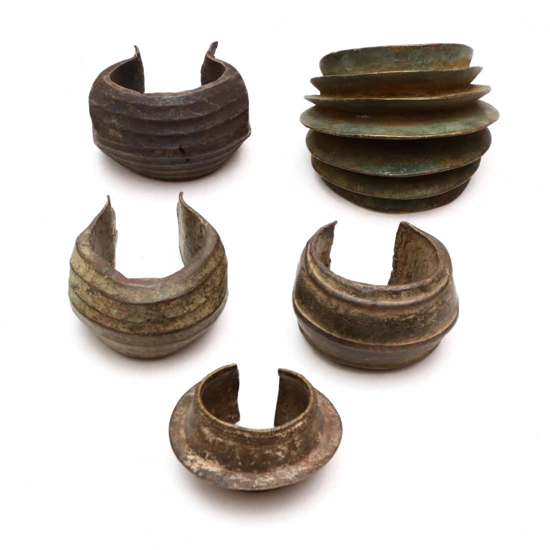 Five African Bronze Kota Currency Pieces (1 of 3)