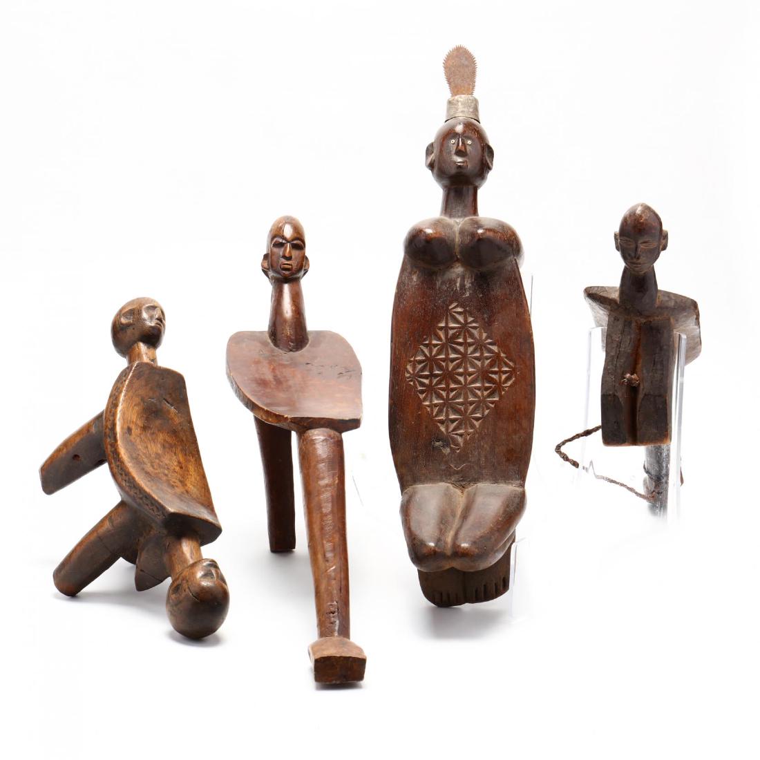 Four African Lobi Stools (1 of 6)