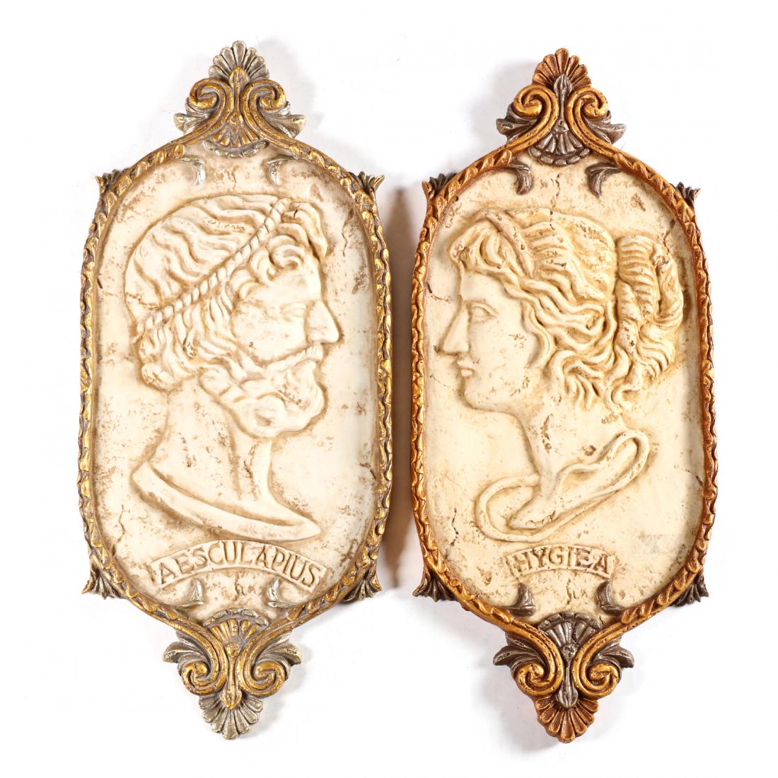 Statuarius, Greek Style Plaques of Hygeia and (1 of 2)