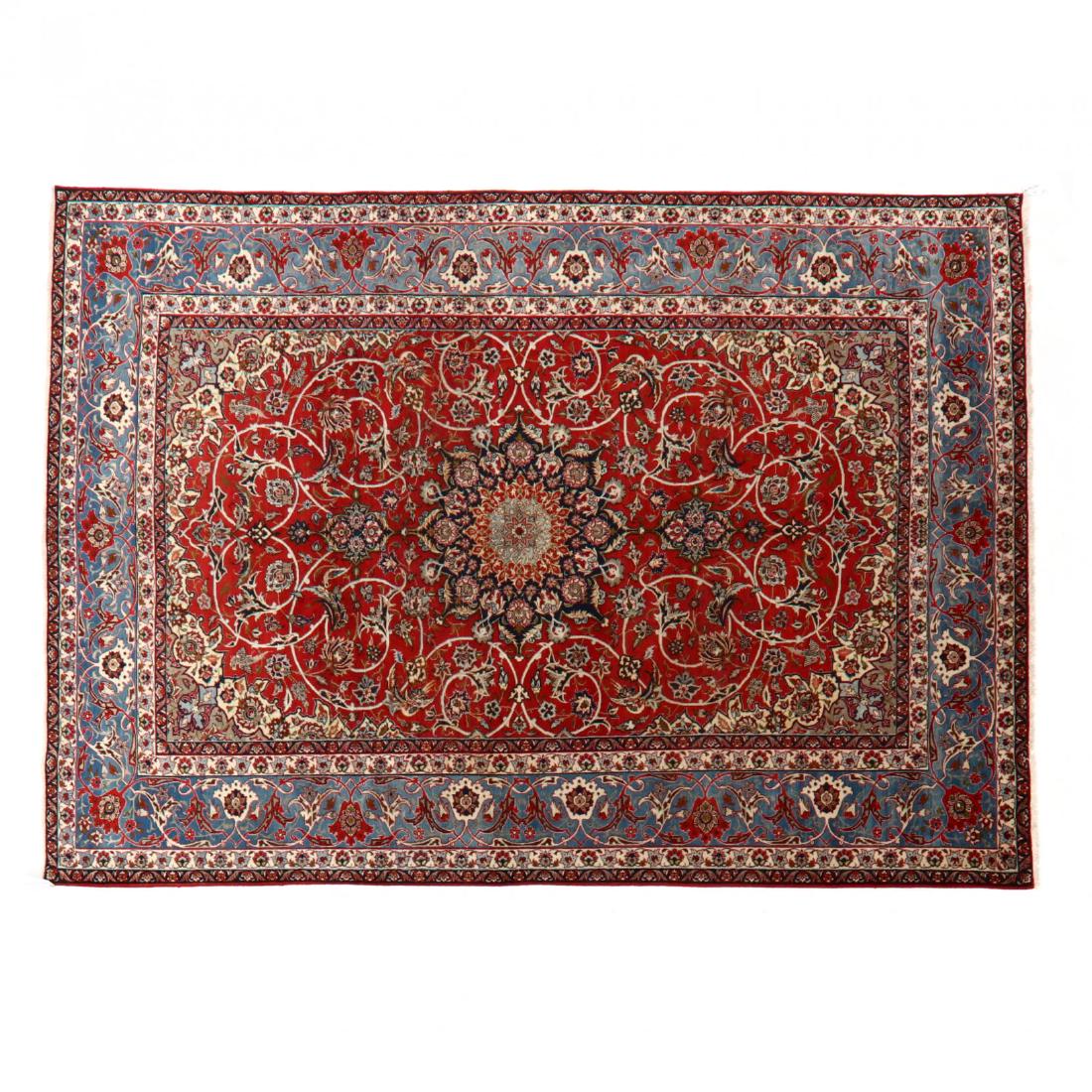 Indo Persian Room Size Carpet (8 ft 7 in x 12 ft 1 in. (1 of 3)