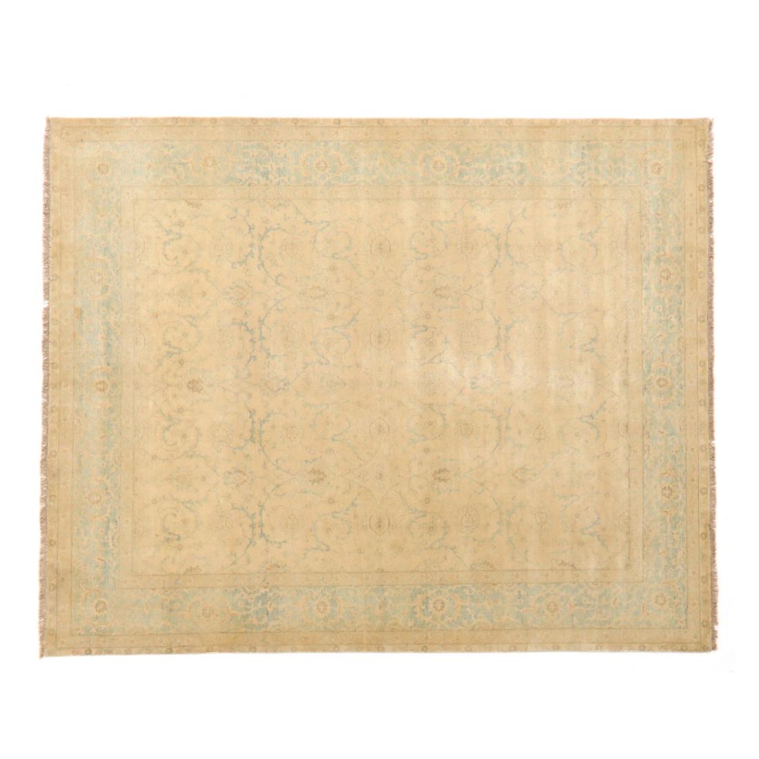 Indo Oushak Room Size Carpet (9 ft 11 in. x 8 ft 1 in.) (1 of 4)