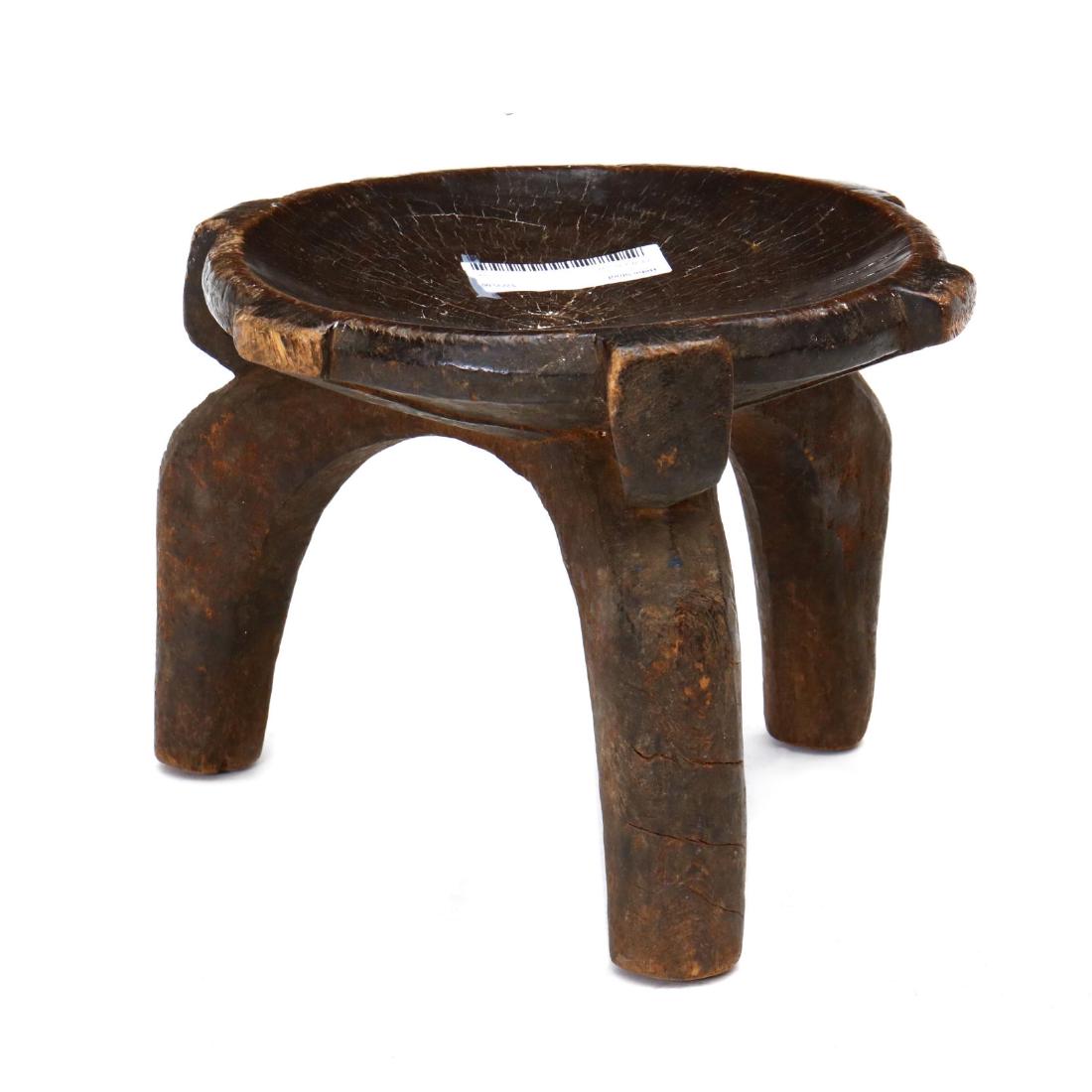 African Hehe Carved Wood Stool (1 of 4)