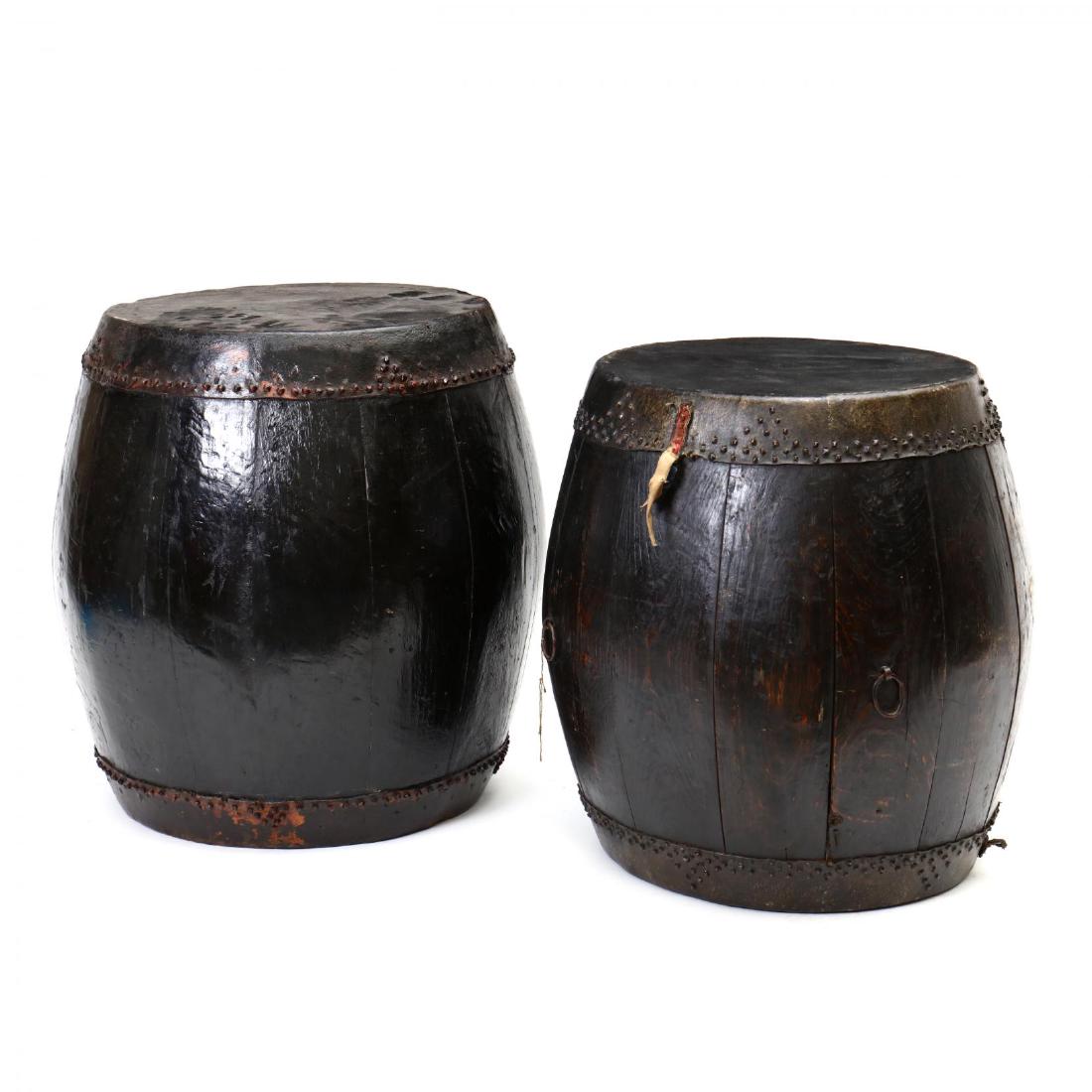 Two Antique Chinese Drums (1 of 3)