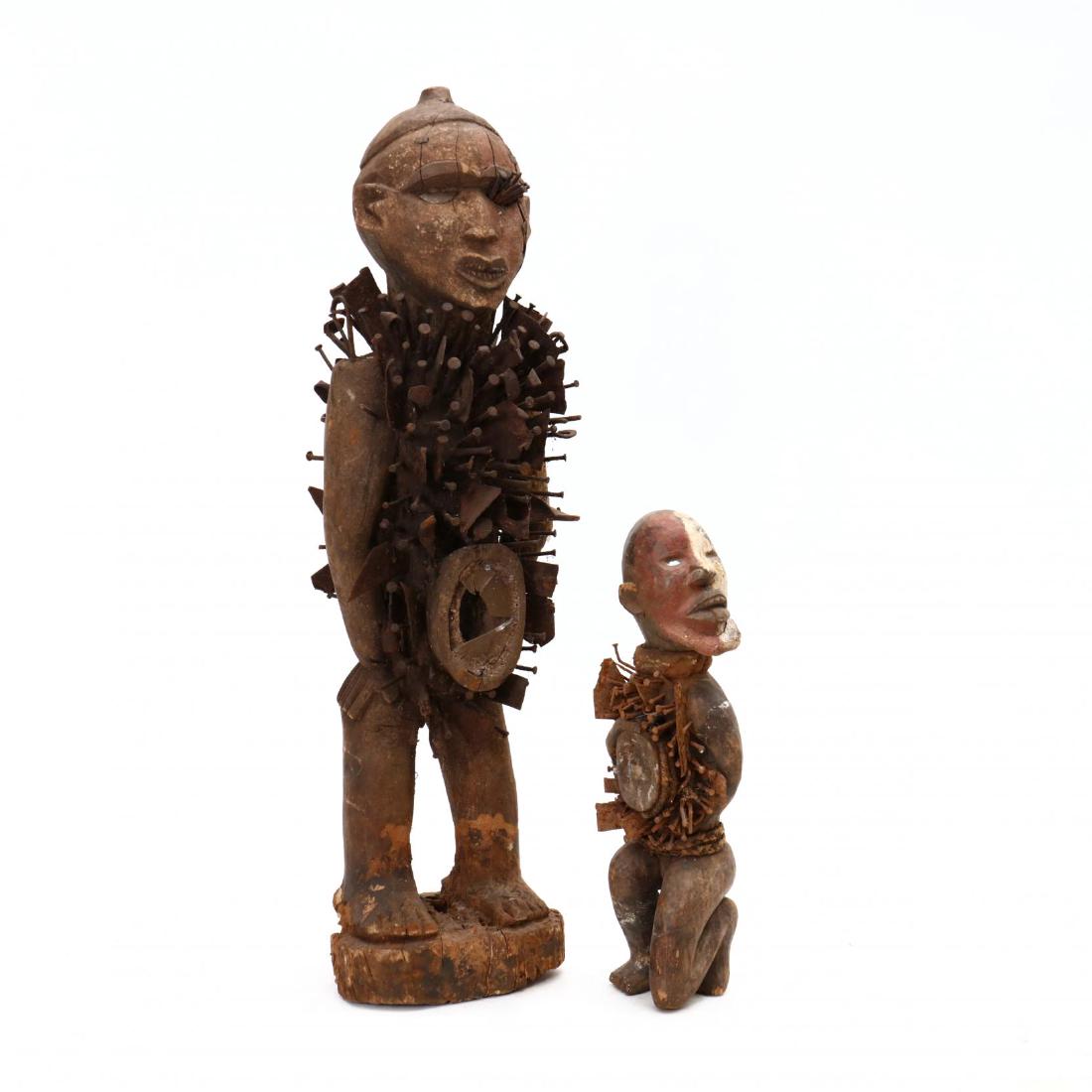 Two African Bakongo Nkondi Nail Fetishes (1 of 5)