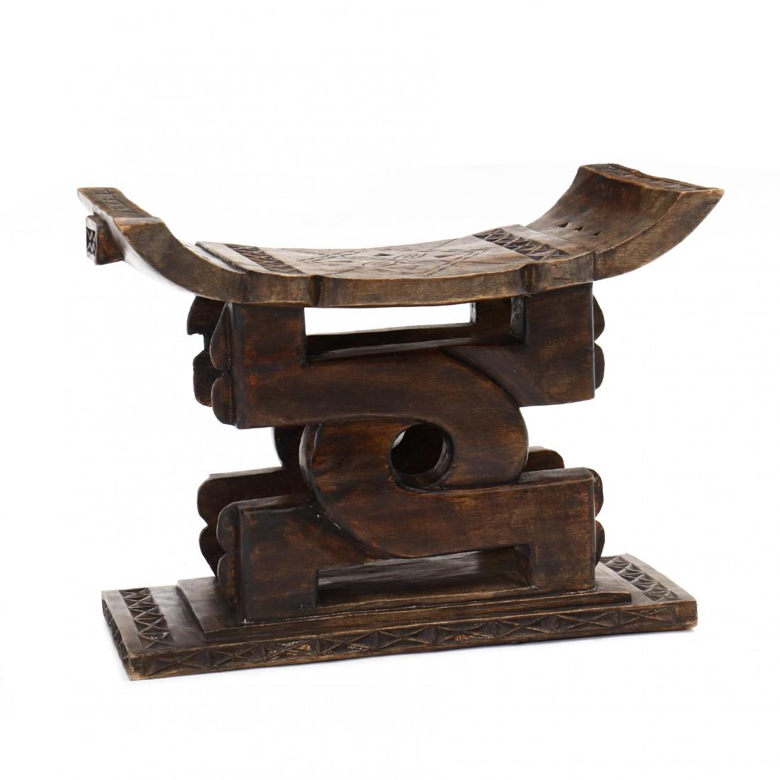 Ashanti Ancestor Carved Wood Stool (1 of 6)