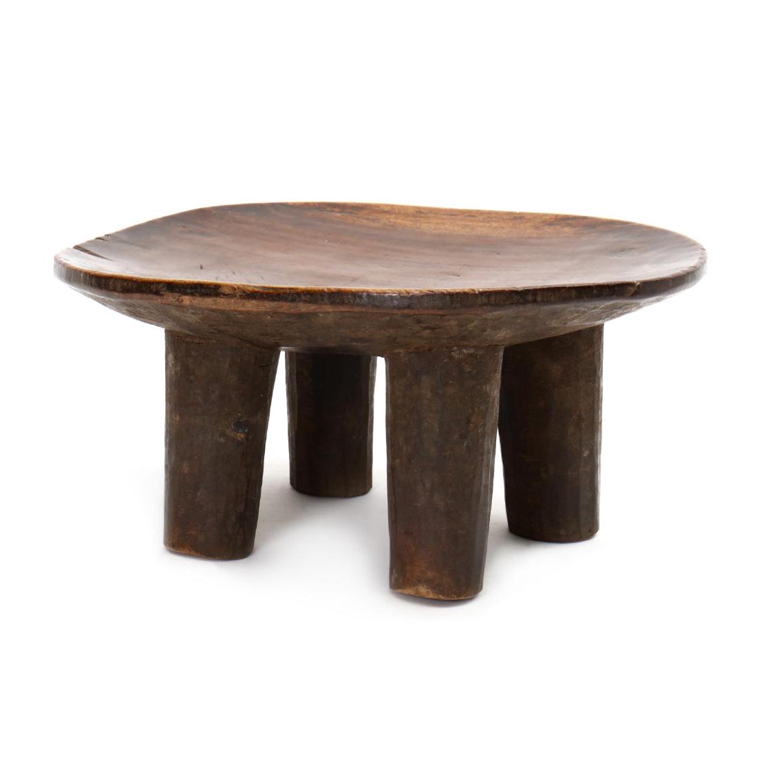 African Peul Carved Wood Tribal Stool (1 of 5)