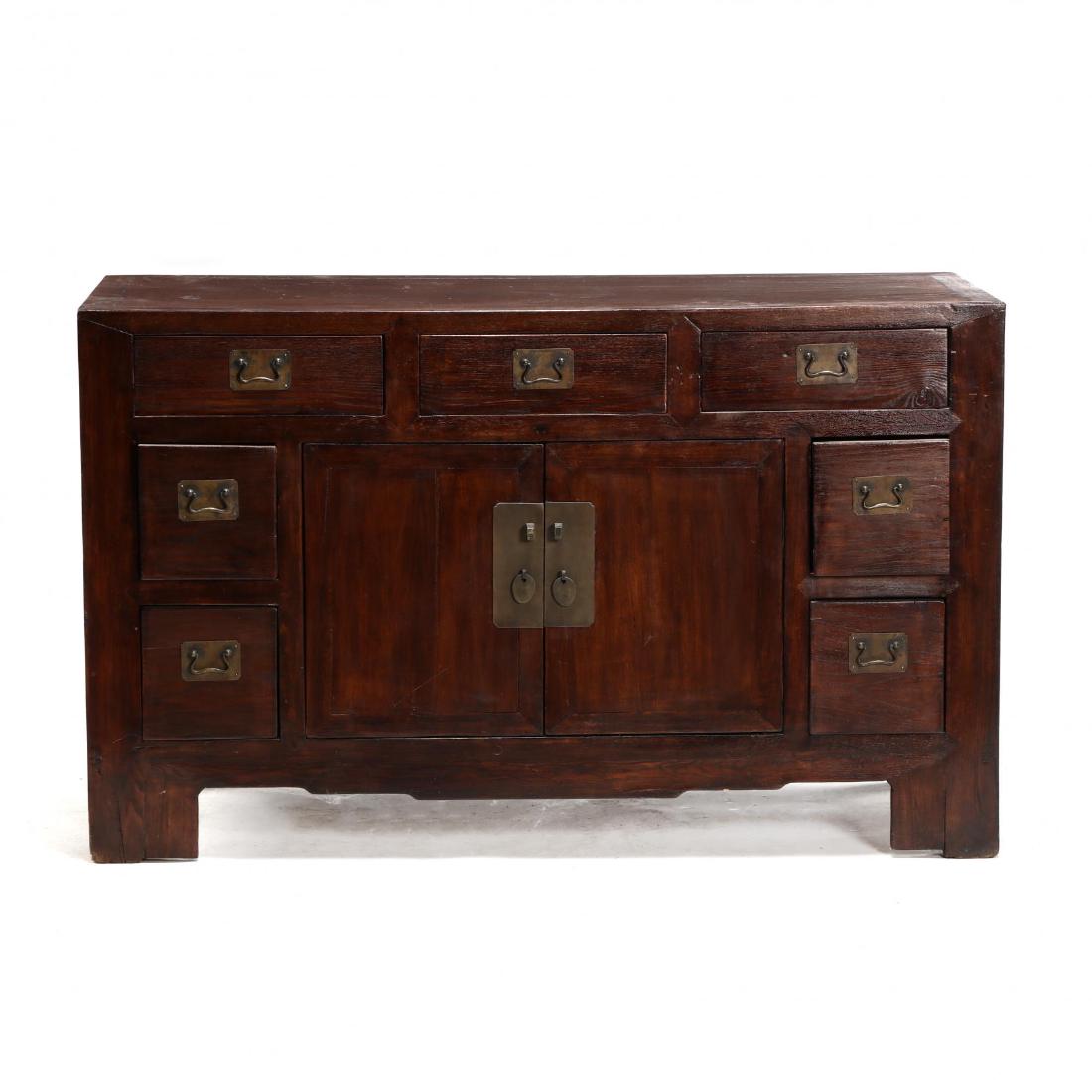 Chinese Hardwood Chest of Drawers (1 of 4)