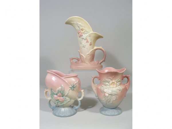 Hull Pottery Three Pieces of Wild Flower,
