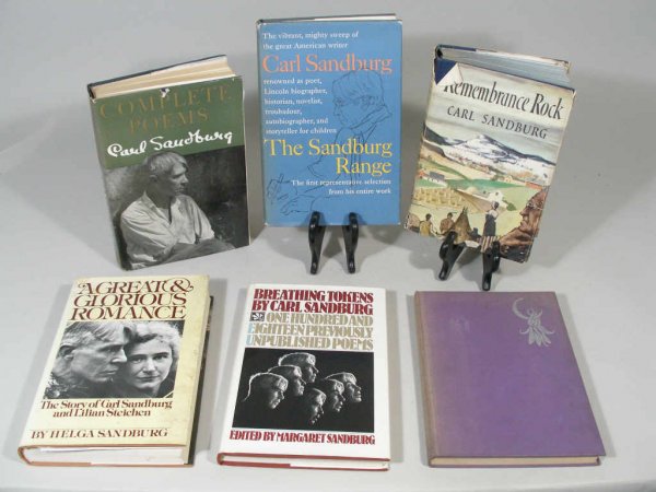 Four Carl Sandburg Signed Books,