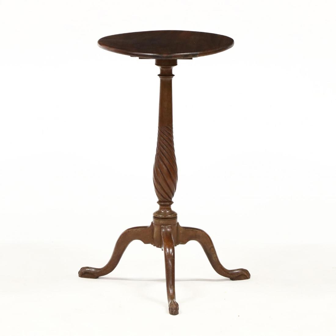 George III Mahogany Tilt Top Candlestand (1 of 5)
