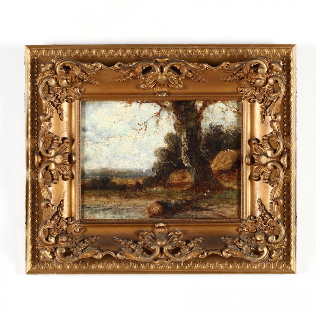 An Antique Barbizon School Painting (1 of 3)
