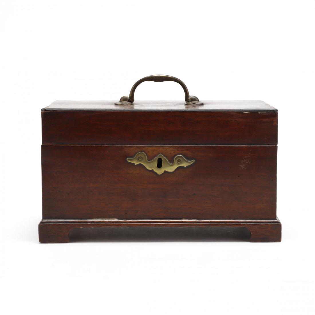 George III Mahogany Tea Caddy (1 of 5)