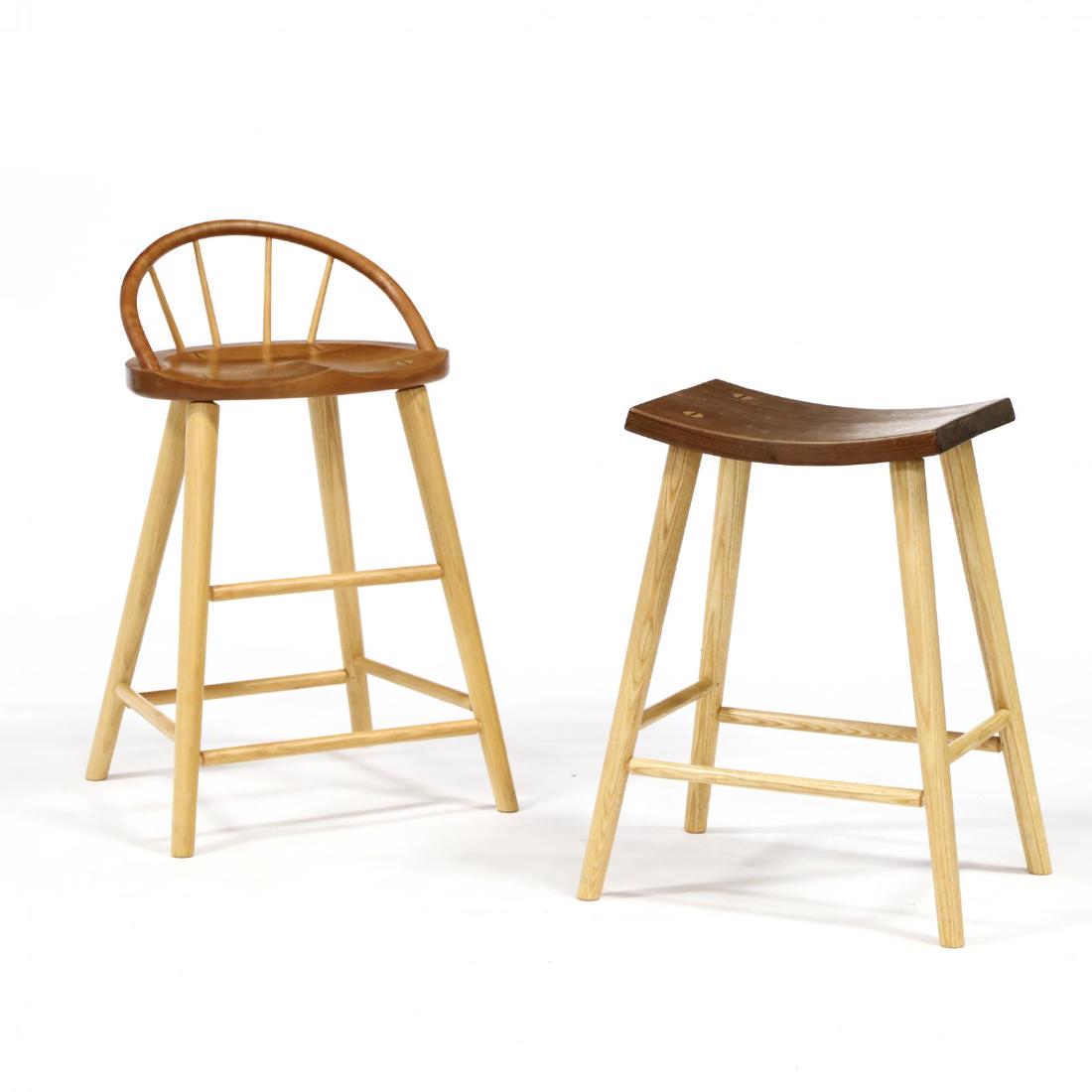 Thomas Moser Cabinetmakers, Two Signed Stools (1 of 5)